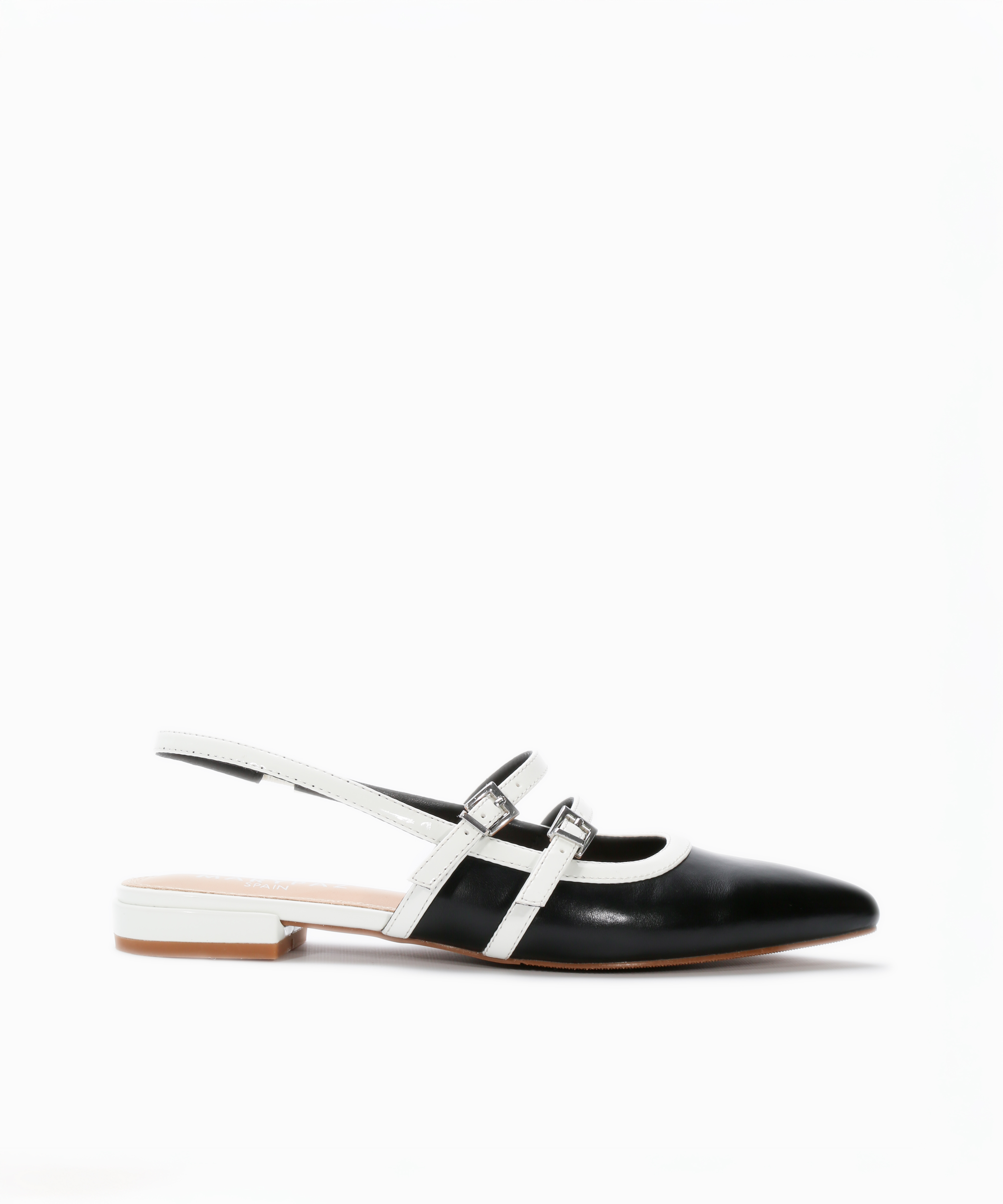 Zapatos planos destalonados hebillas image number null